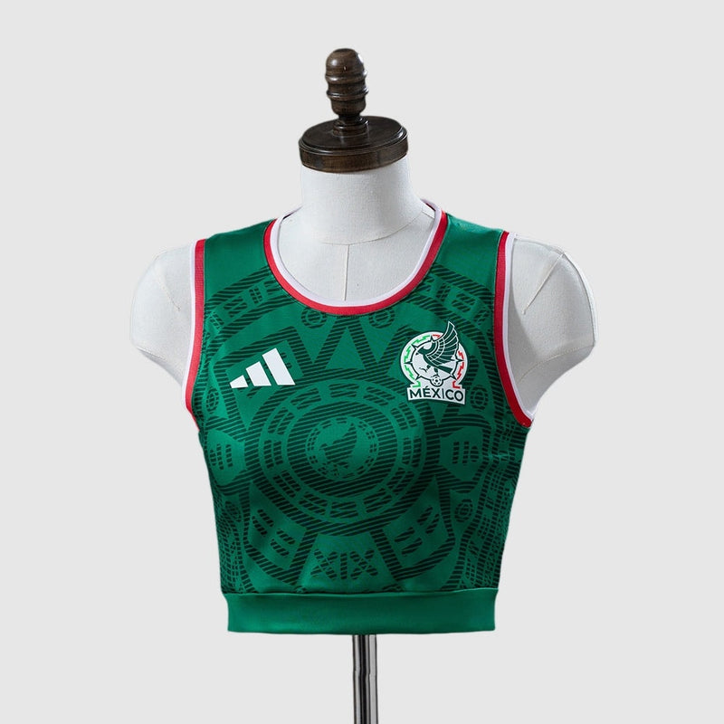 Mexico - Home 26/27 Women's Crop Tank Top