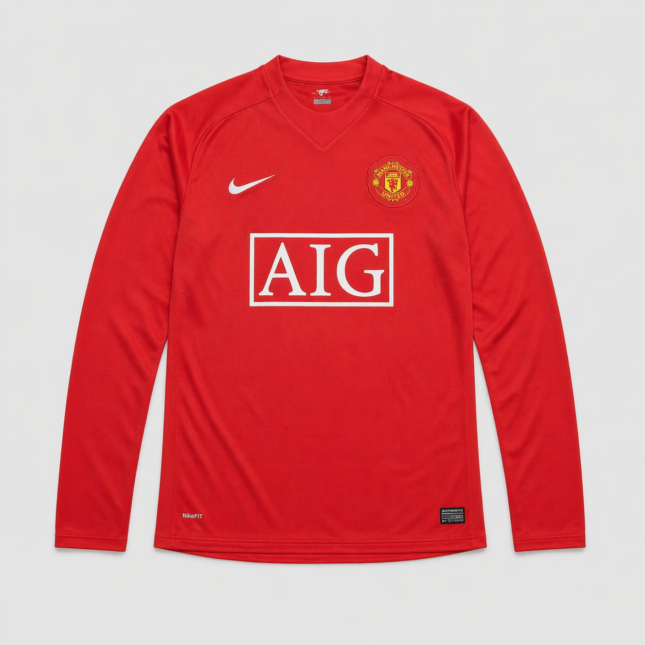 Manchester United - Retro Home 2007/08 Long Sleeve Jersey