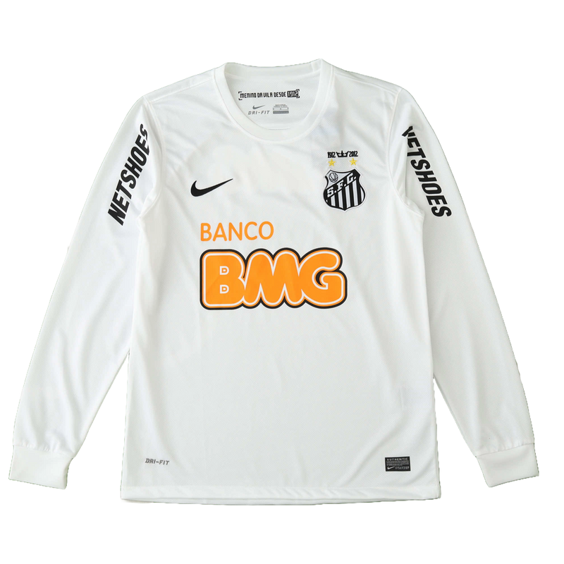 Santos - Retro Home 2011/12 Long Sleeve Jersey