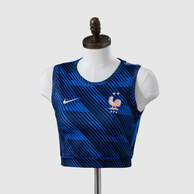 France - Home 26/27 Women's Crop Tank Top
