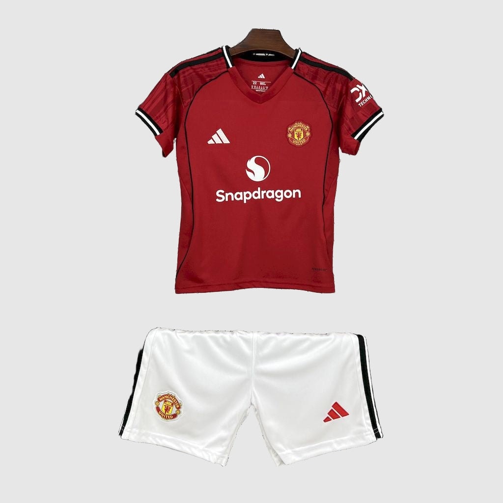 Manchester United - Home 25/26 Kids Jersey Kit