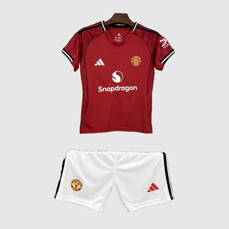 Manchester United - Home 25/26 Kids Jersey Kit