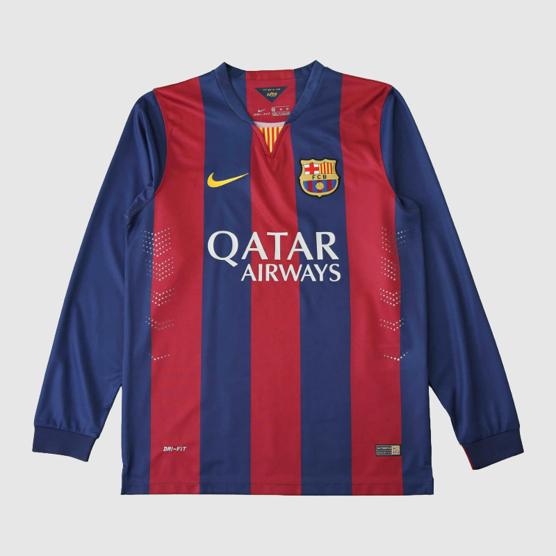 Barcelona - Retro Home 2014/15 Long Sleeve Jersey