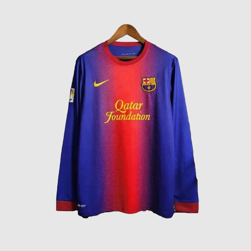 Barcelona - Retro Home 2012/13 Long Sleeve Jersey