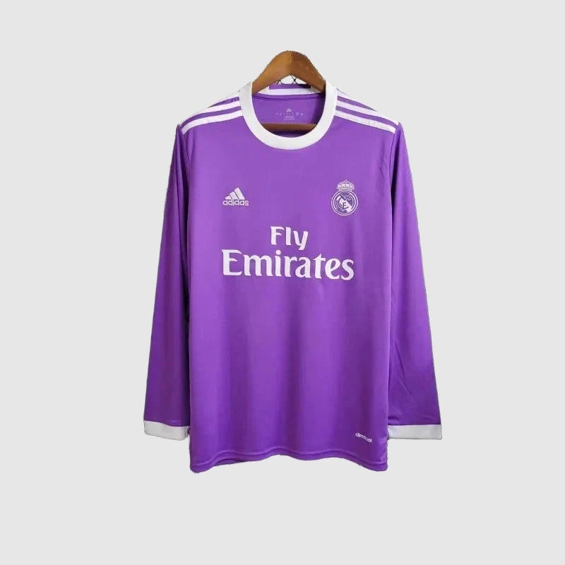 Real Madrid - Retro Away 2017/18 Long Sleeve Jersey