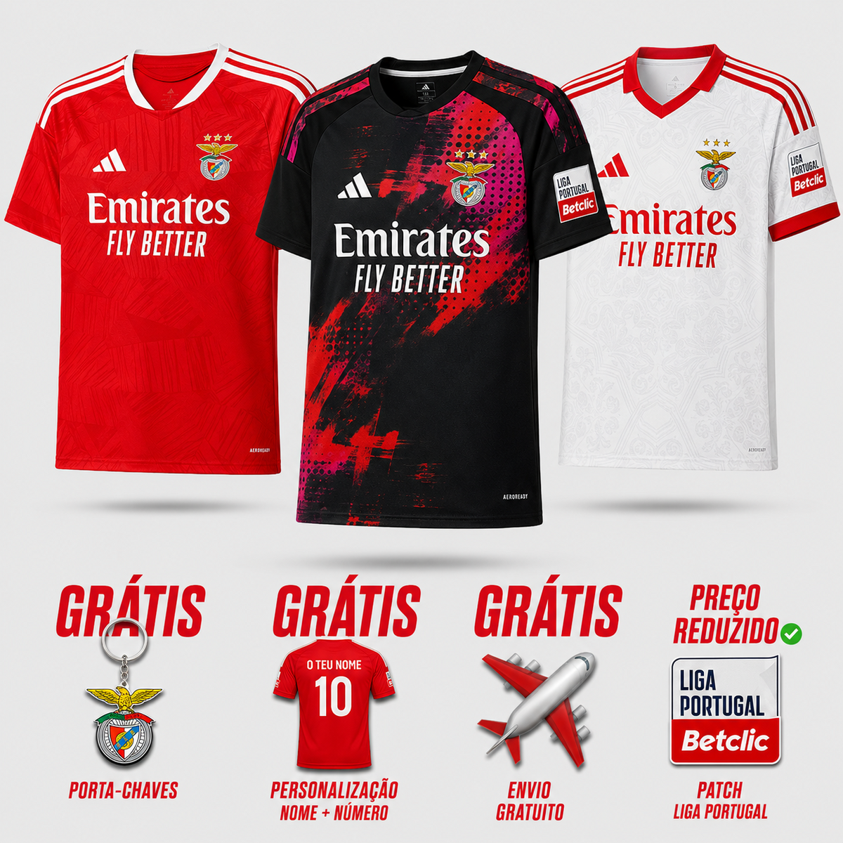 COMBO Benfica - Local, Visitante Tercera 26/27
