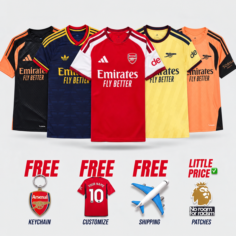 COMBO Arsenal - Home, Away, Third + Training 1 & 2 2026/27