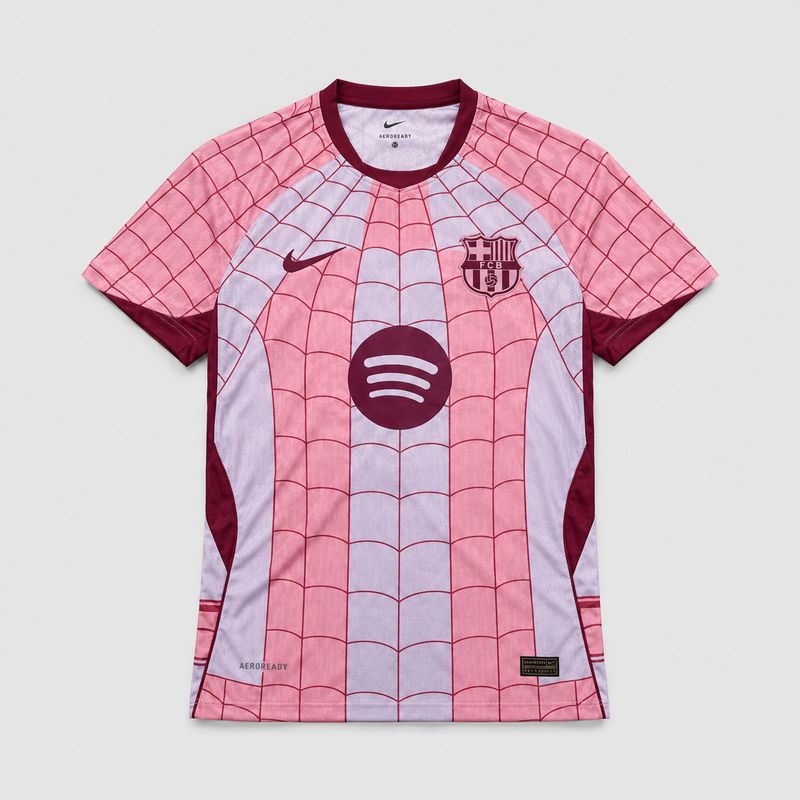 Barcelona - Pink Spider Special Edition 25/26 Player Edition Jersey
